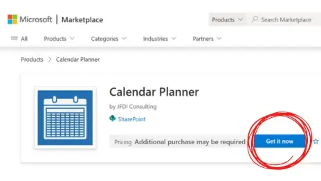 Calendar Planner is now available on the Microsoft Marketplace